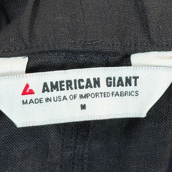 American Giant Women's Easy Linen Pant Size Medium Meteorite Cropped Minimalist - Picture 4 of 9